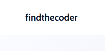 Findthecoder
